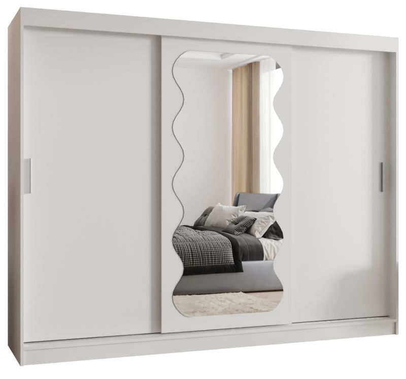 Szafa przesuwna Garderoba Abiks SPOTI 250 biały mat 1szt.