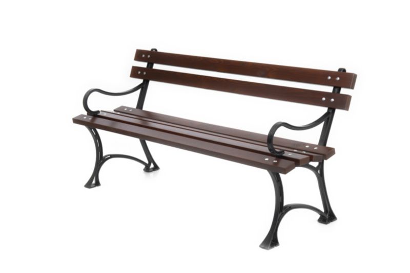 Ławka ogrodowa Baster żeliwna z podłokietnikiem 0120 150cm palisander 1 szt.