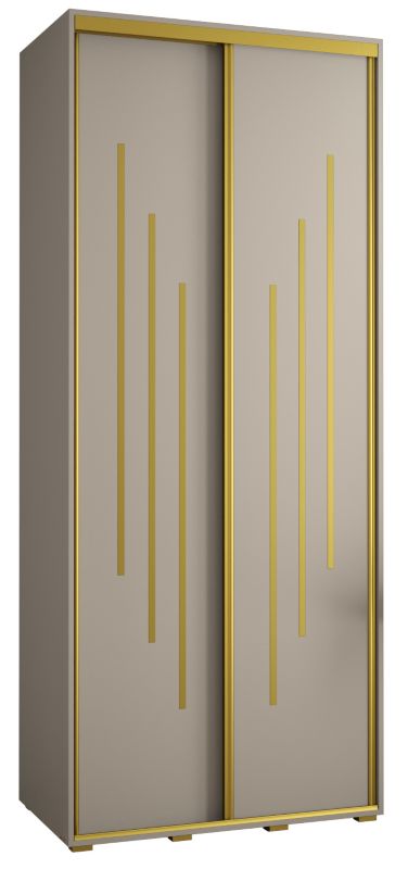 Szafa przesuwna Abiks 60 wysoka Dakota 8 100 kaszmir+kaszmir+złoty 1 szt