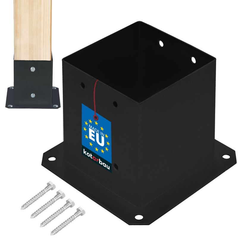 Podstawa słupa KOTARBAU przykręcana malowana proszkowo 140x140 mm 1 szt.