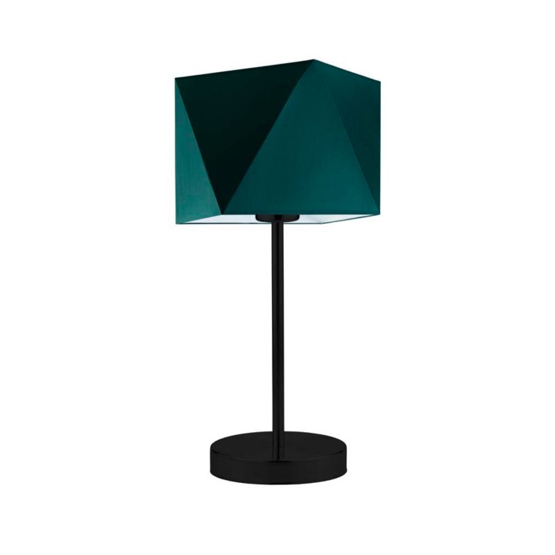 Lampka Nocna Volta Light Factory Burne Abażur Butelkowa zieleń Diament 1xE27 1szt.