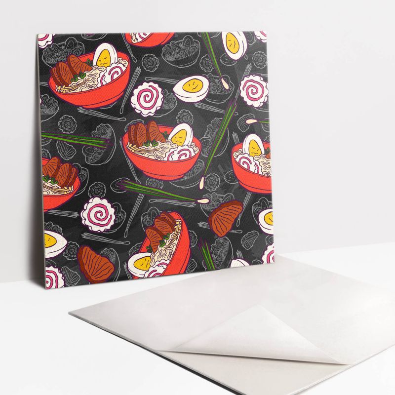 Kafelki samoprzylepne Tulup 30x30 cm Zupa ramen 9 szt.