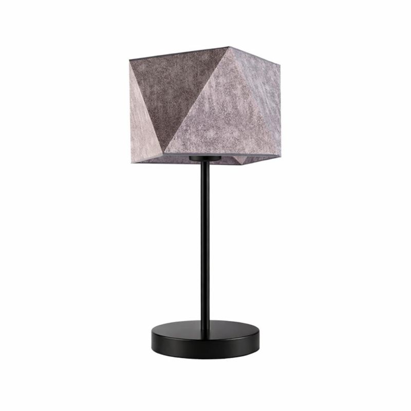 Lampka Nocna Volta Light Factory Burne Abażur Beton Diament 1xE27 1szt.