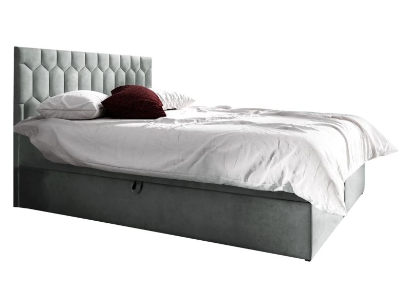 Łóżko kontynentalne MIRJAN 24 Top M24 140x200 lodowy szary 1 szt.