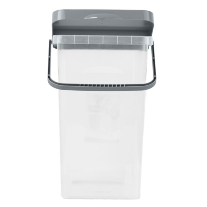 Pojemnik EDANTI Plastikowy Na Karmę Proszek Z Klapą Pokrywką 10 L Szary 1 szt.