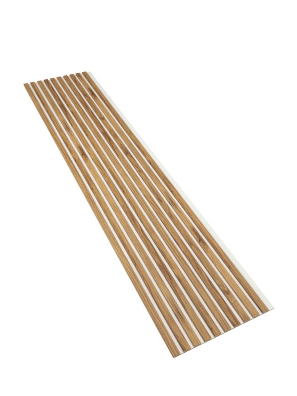 Lamele Ścienne na Białej Płycie SunWood Panele Dekoracyjne Dąb Catania 275x46cm 1 szt.