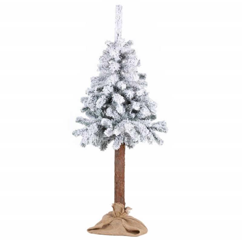 Choinka na pniu sztuczna Springos świerk śnieżony 160 cm 1 szt.