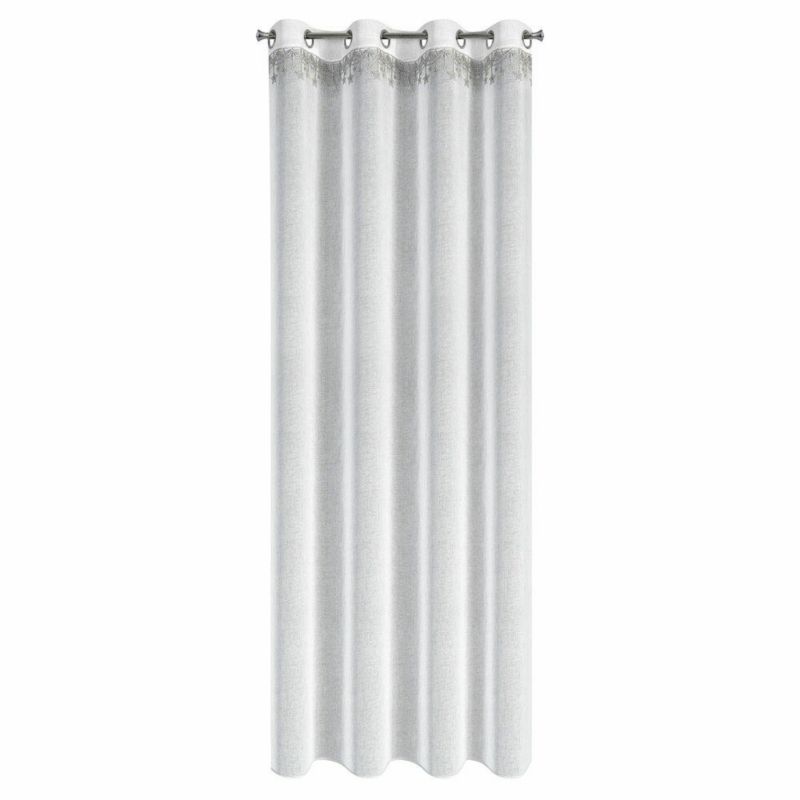 Firana Świąteczna Eurofirany 140X250 cm Biała Srebrne Gwiazdki 1 szt.