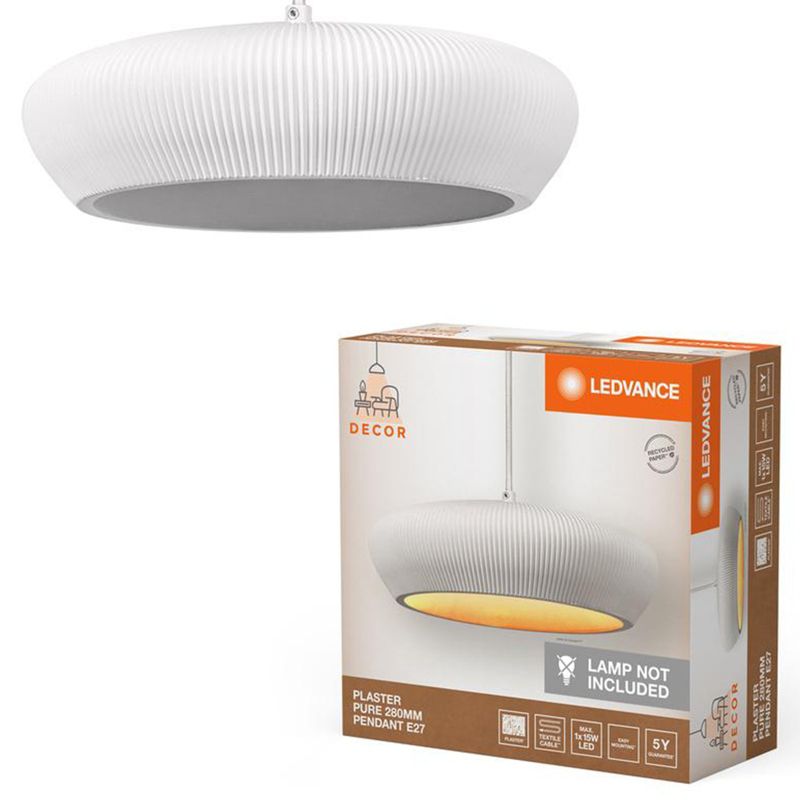 Lampa Sufitowa Ledvance Wisząca E27 Zwis Biały 1 szt.