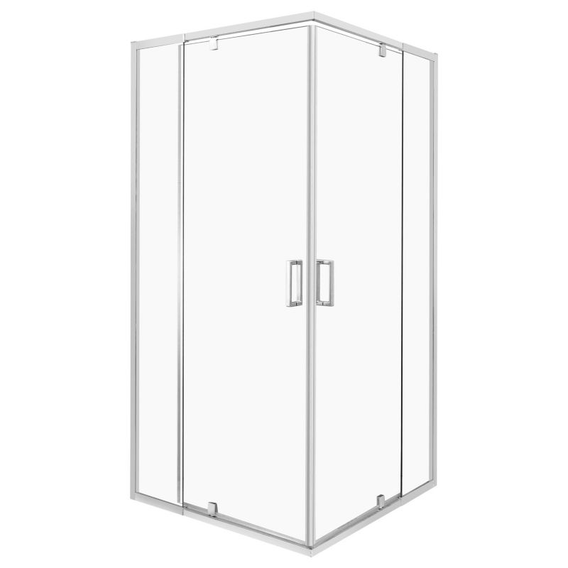 Kabina prysznicowa Dunaj 2D Kerra chrom drzwi uchylne kwadratowa regulacja szerokości 79-90x79-90 cm 1 szt.
