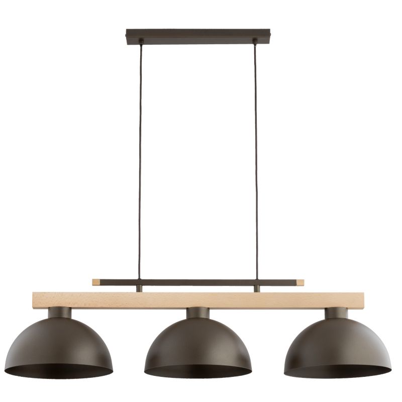 Lampa wisząca ciemnobrązowa podsufitka Alfa VERTA brązowa 3xE27x15W IP20 wym: 85x27x97cm - 1 szt.