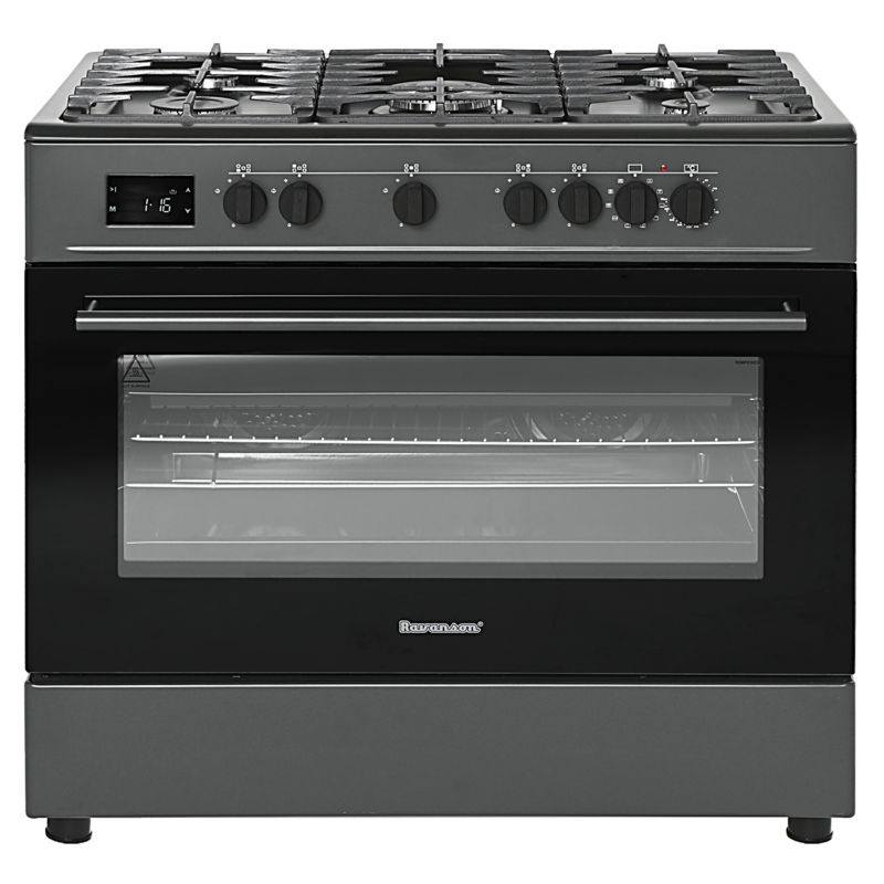 Kuchnia gazowo-elektryczna RAVANSON KWGE-K90A Cheff Modern Czarna 1 szt.