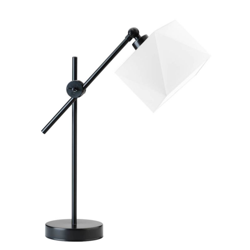 Lampka Nocna Volta Light Factory Modern Abażur Biały Diament 1xE27 1szt.
