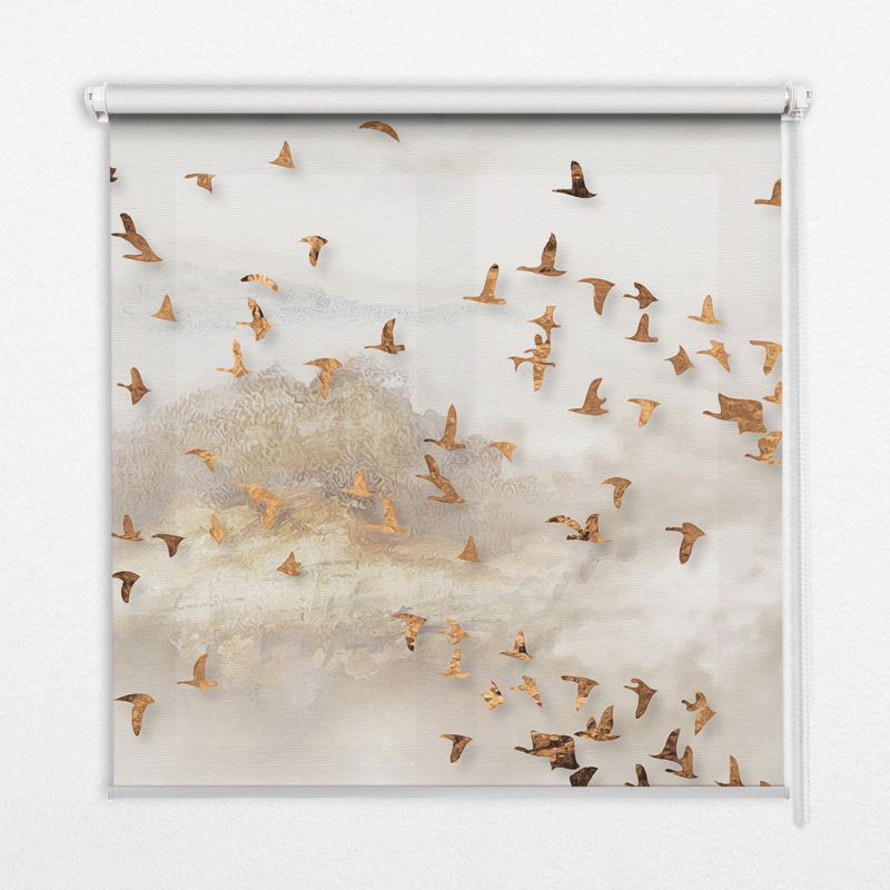 Wewnętrzna roleta ścienna zaciemniająca Tulup 150x240 cm Stado Ptaków 1 szt.