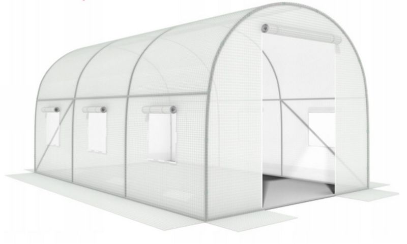 Tunel Bauerkraft ogrodowy foliowy szklarnia 3x2x2m 6m² biały 1 szt.