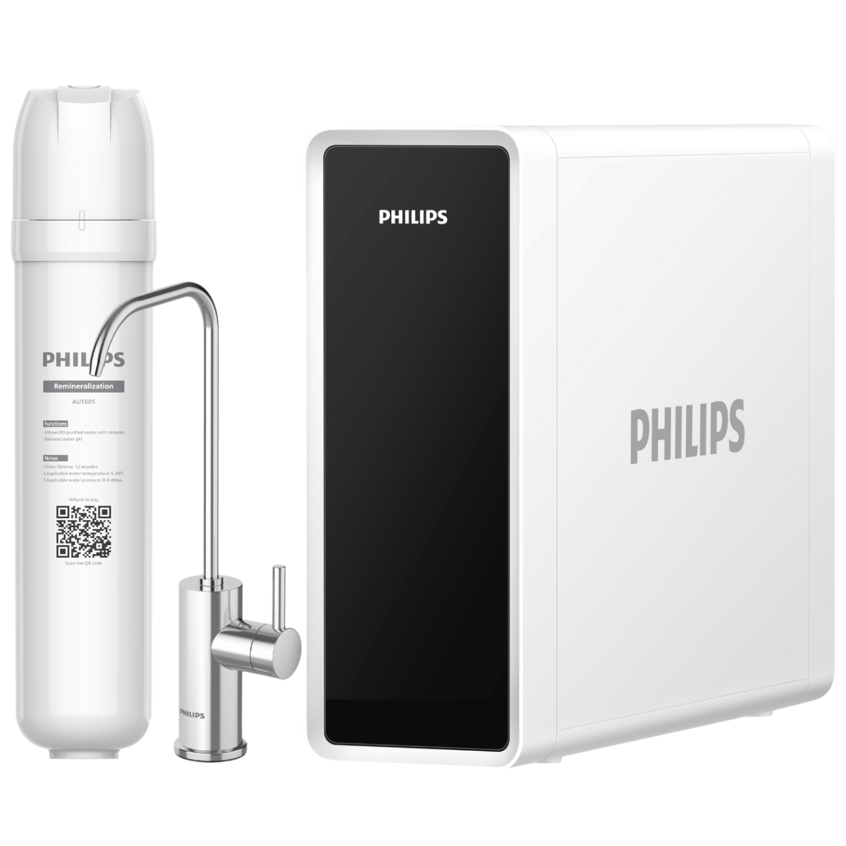 Filtr odwróconej osmozy PHILIPS 4030R600 z mineralizatorem wody AUT605CM.