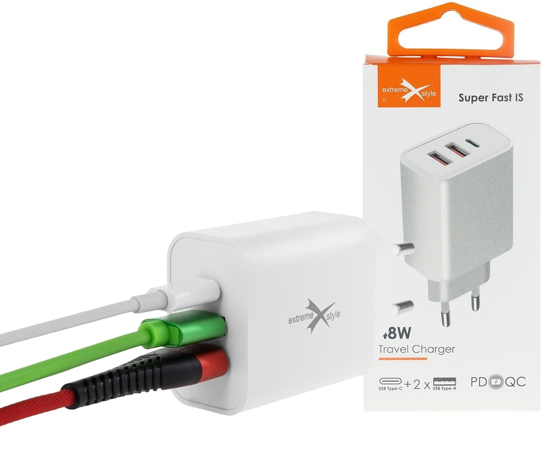 Ładowarka 3xUSB USBC+2xUSB 48W TC48CUU EXTREME ŁAD000328 - Henryx24