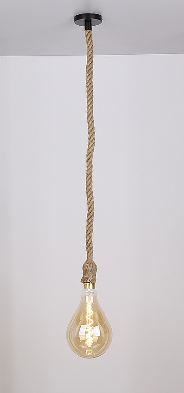 Beżowo-czarne zawiesie do lampy sufitowej 1xE27 100 cm metalowe