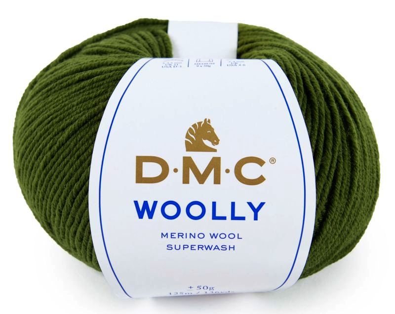 Włóczka DMC Woolly 100% wełna merino kol. 82 khaki