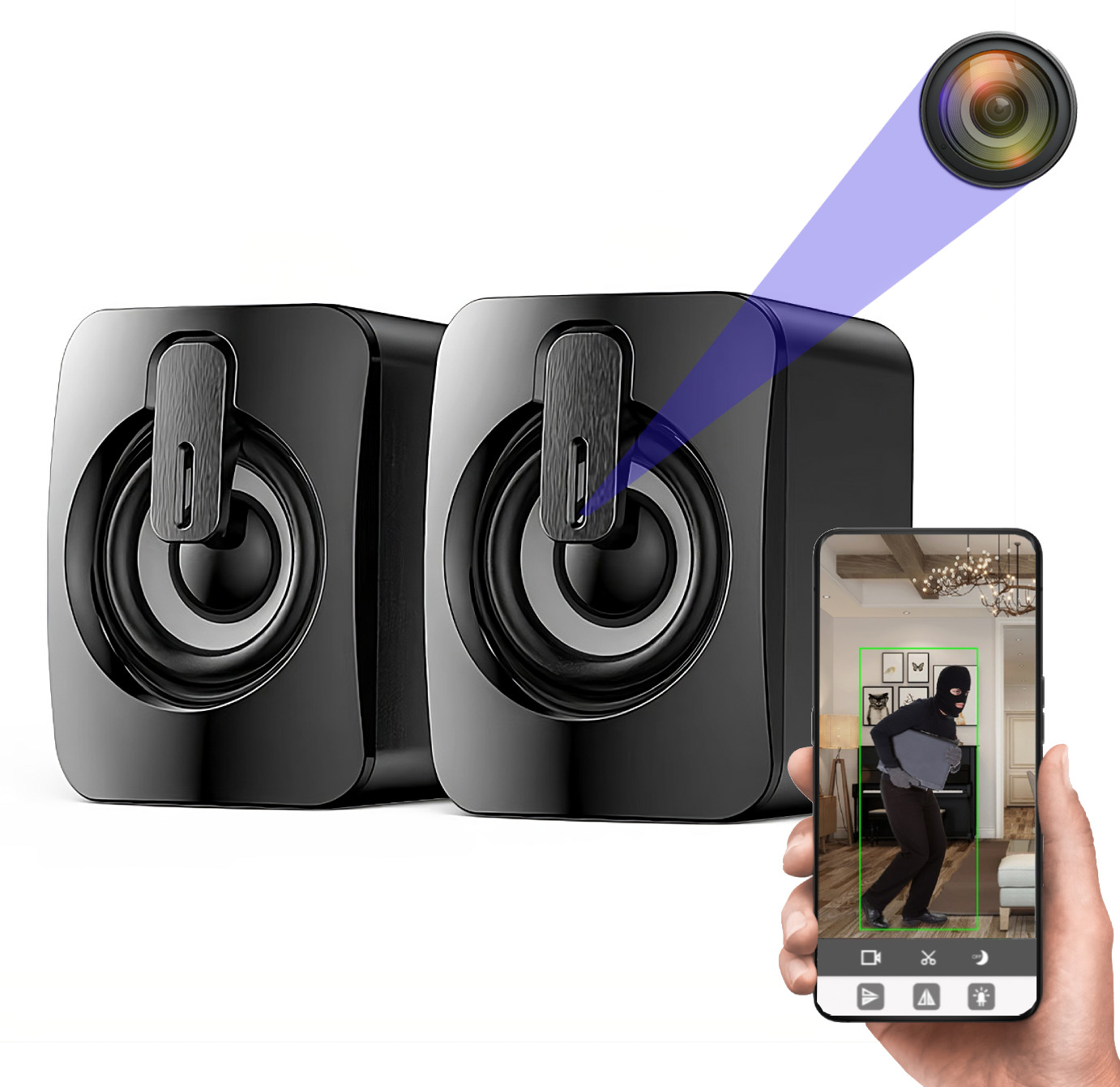 Ukryta kamera WiFI w głośnikach MKYX15