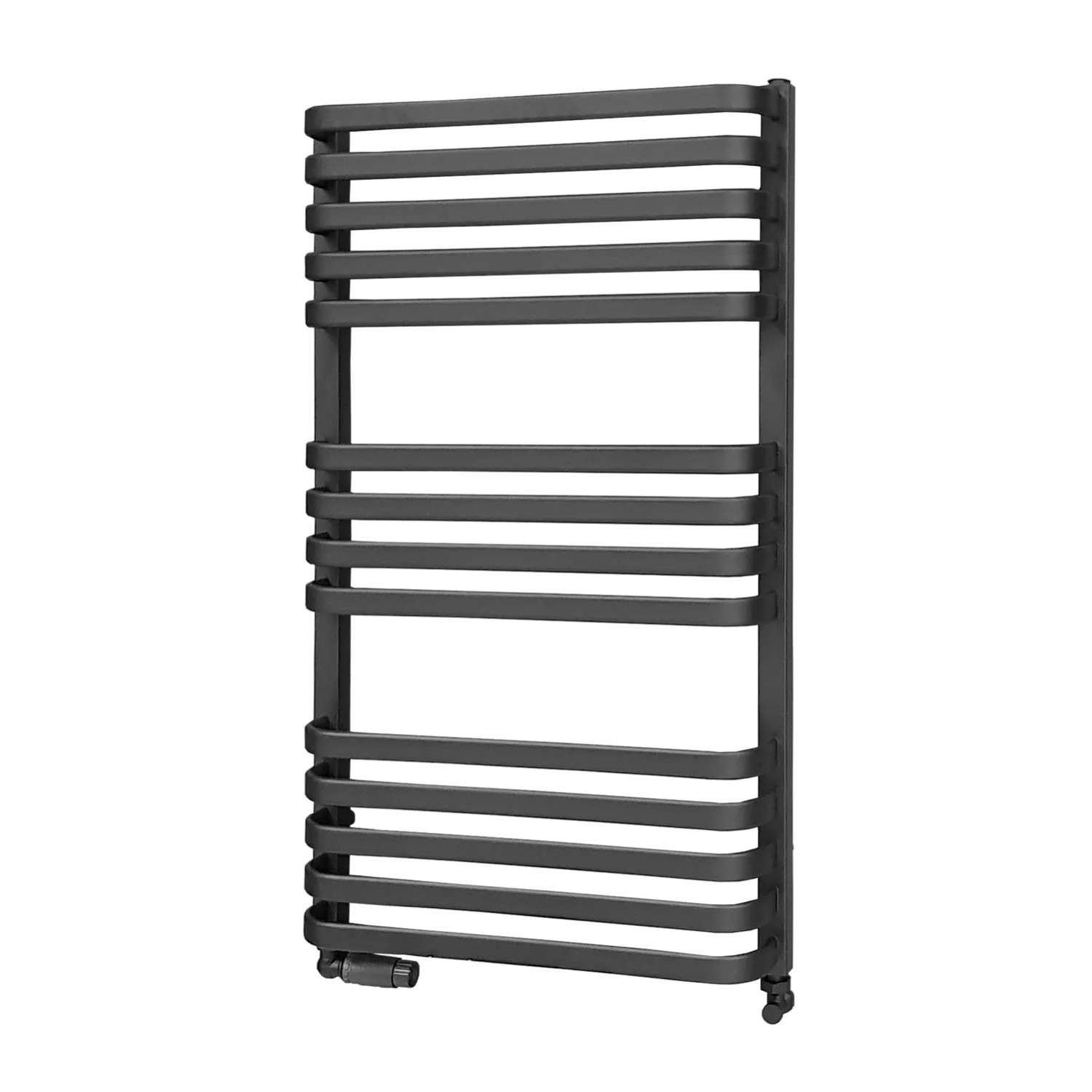 Luxrad Grzejnik łazienkowy Piatto czarny 93,4 x 53 cm