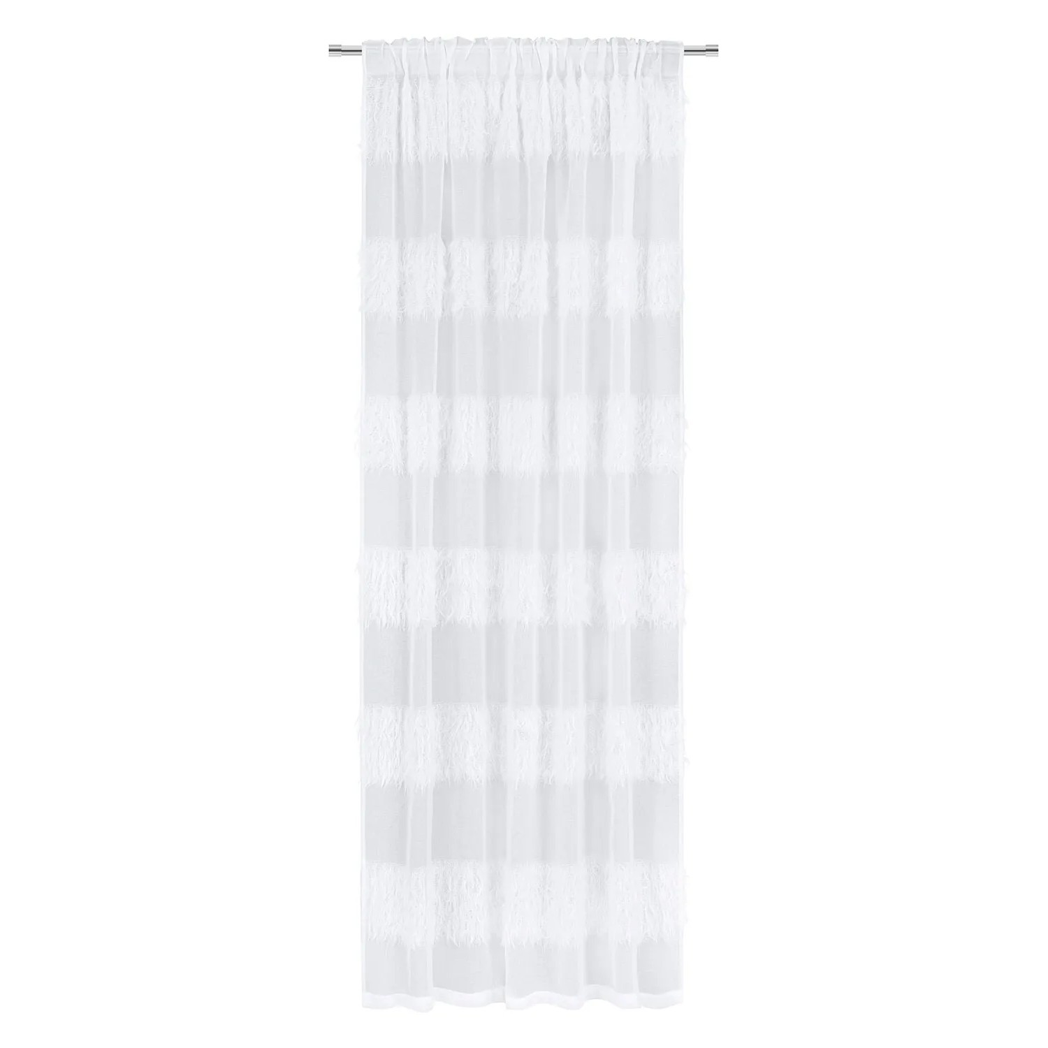 Firana WONDERFUL na taśmie 140 x 300 cm biała