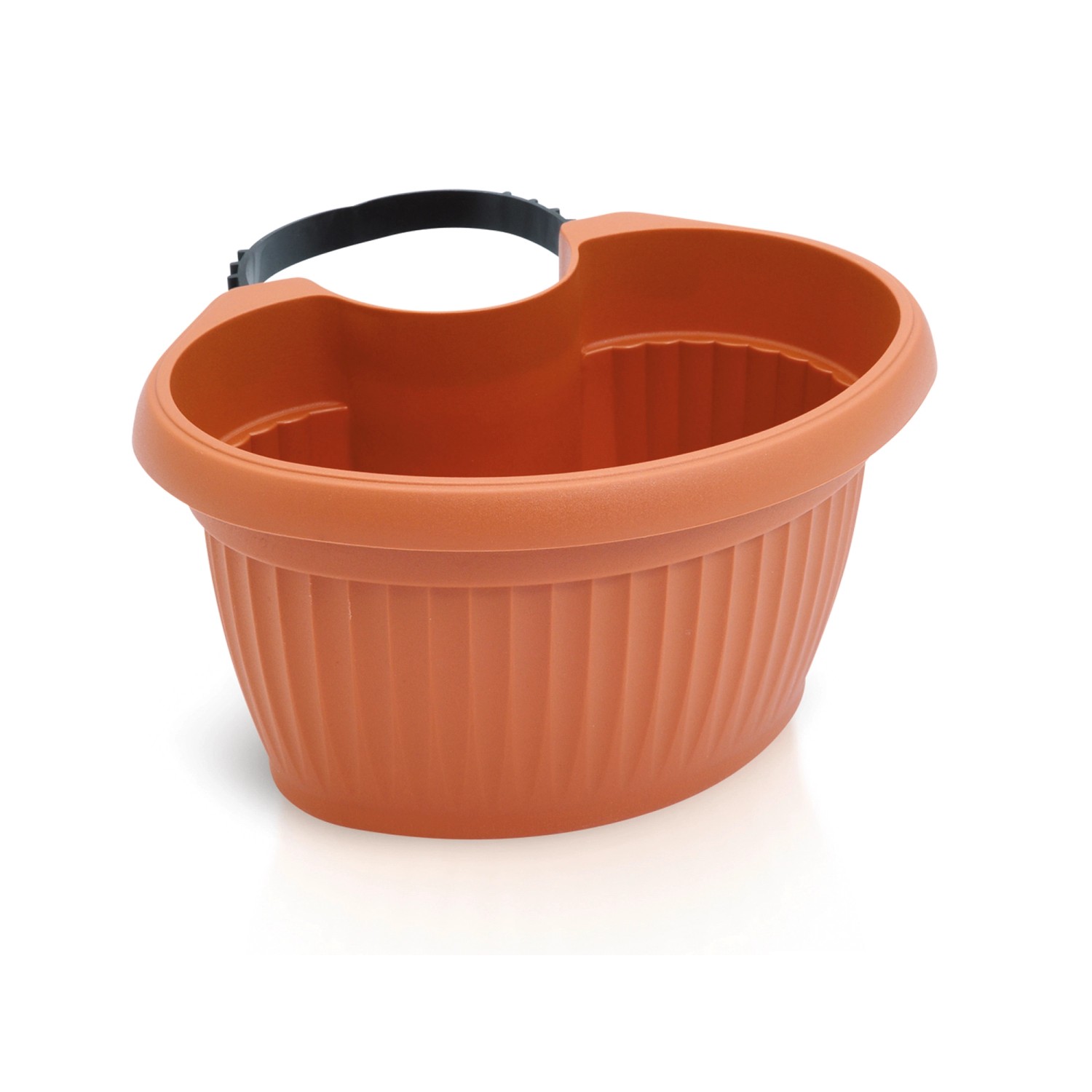 Prosperplast Doniczka Terra rynnowa terrakota - 19,8 x 28 x 15 cm