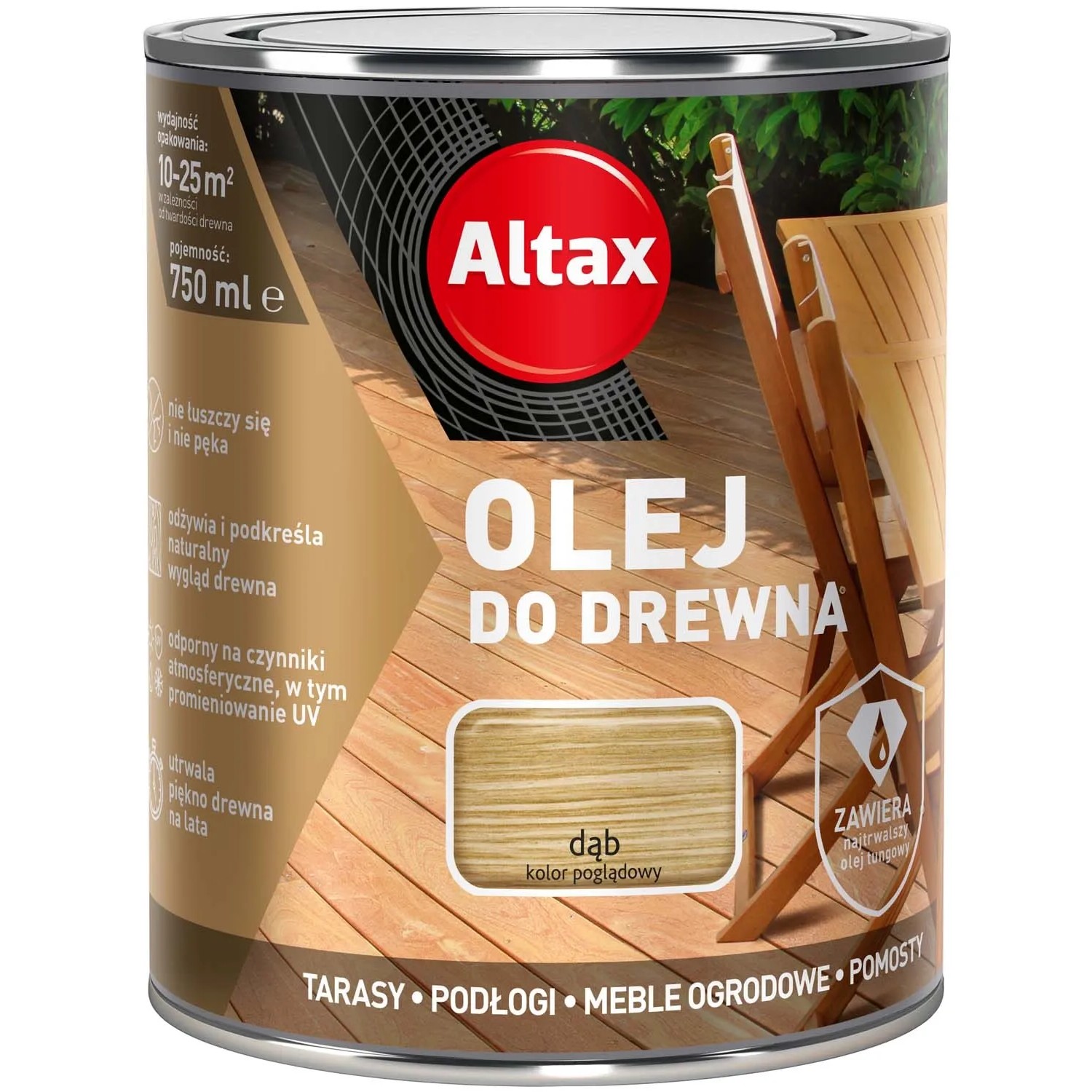 Altax Olej do drewna dąb 0,75L