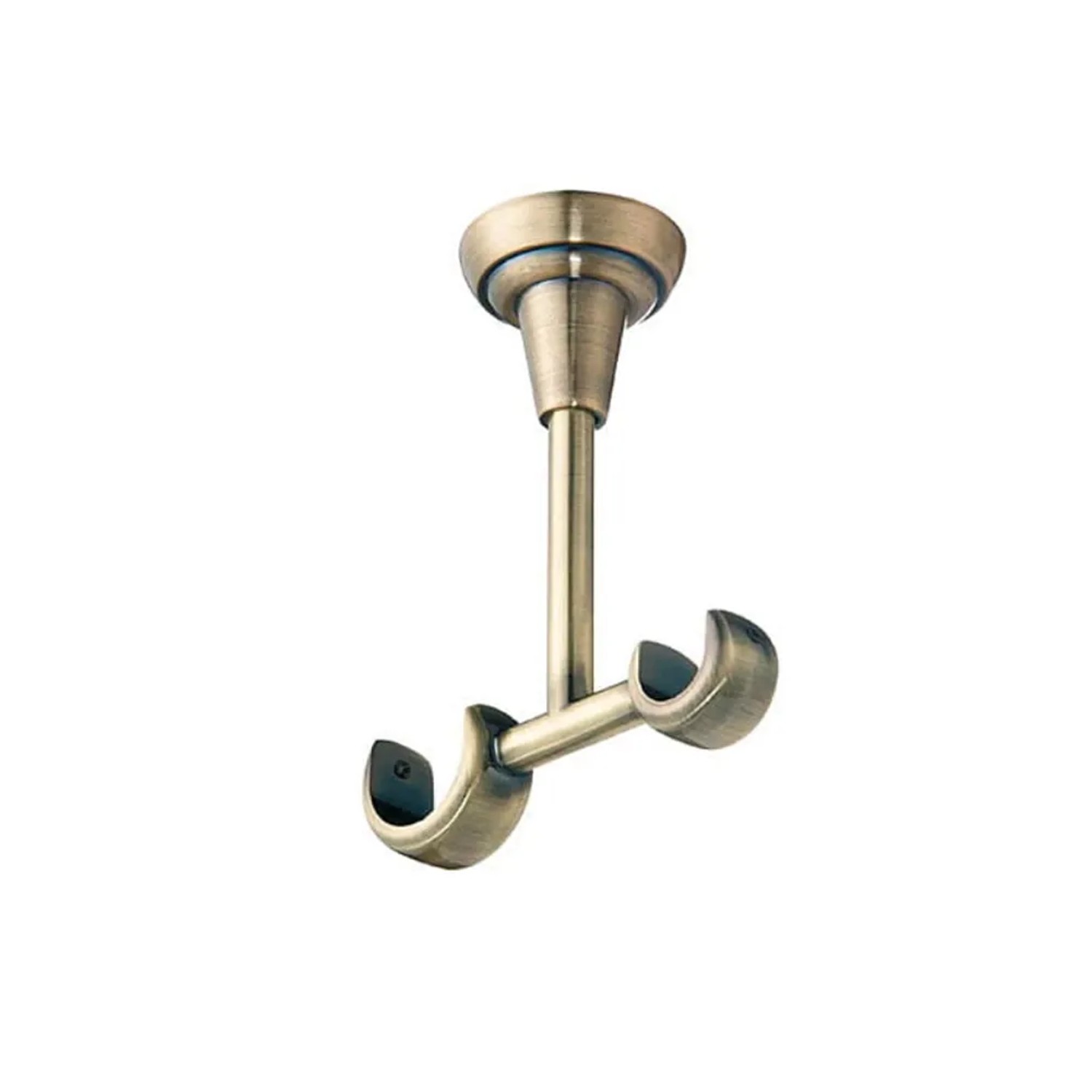 Karnisz CITY wspornik sufitowy podwójny 25/19 mm mosiądz