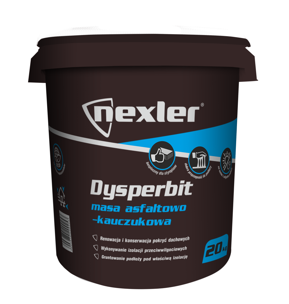 IZOHAN NEXLER DYSPERBIT 20KG MASA ASFALTOWO-KAUCZUKOWA