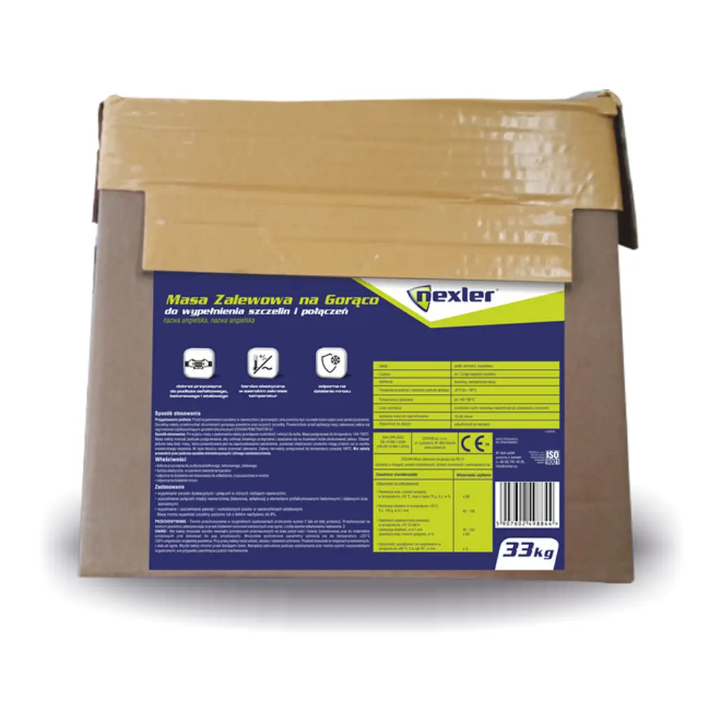 NEXLER MASA ZALEWOWA NA GORĄCO 33KG DO DYLATACJI I ASFALTU