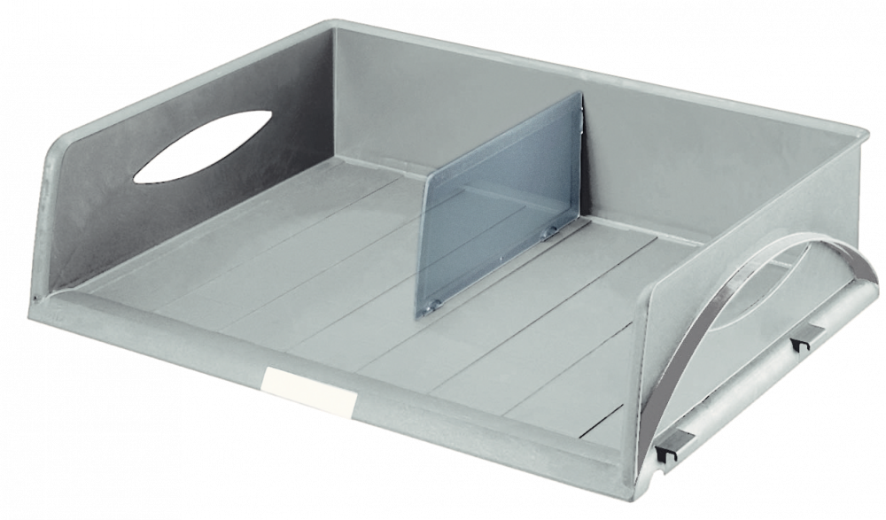 Półka na dokumenty Leitz Sorty Jumbo, A3, otwarta po dłuższym boku, plastikowa, szary