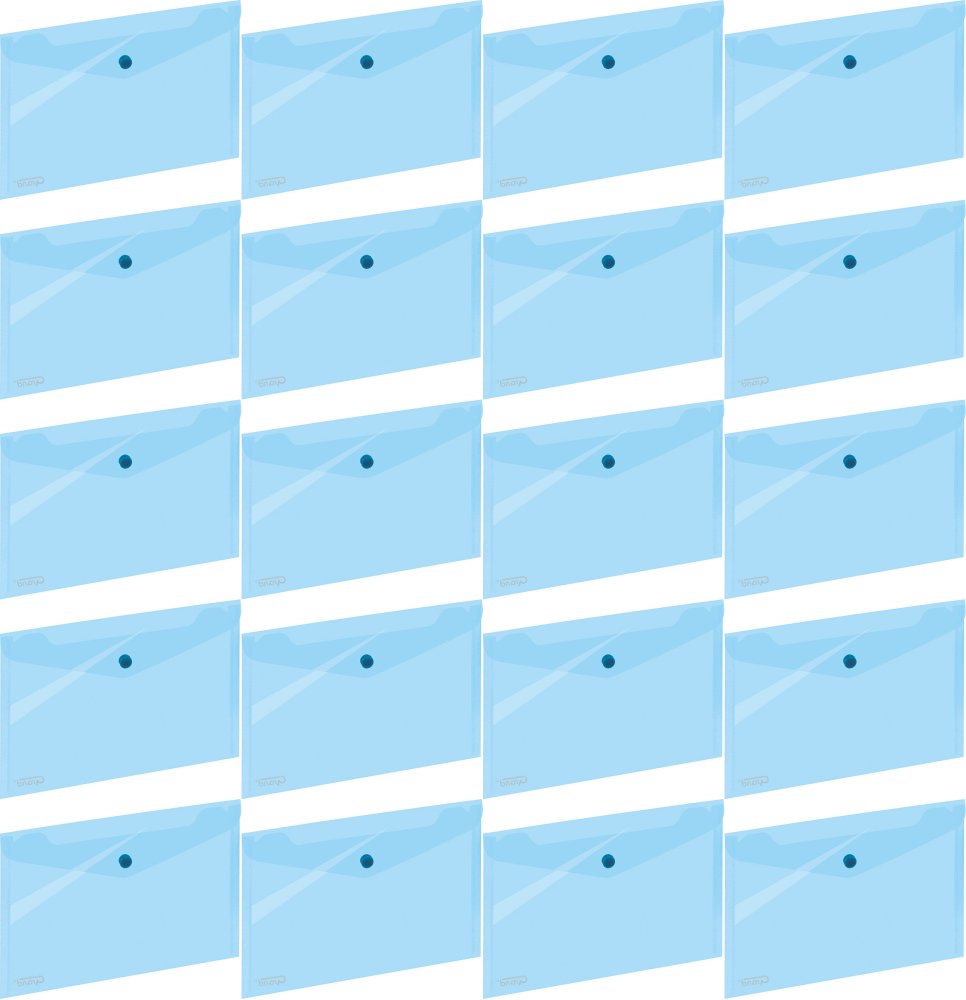 20x Teczka kopertowa na zatrzask Grand 043, A5, niebieski