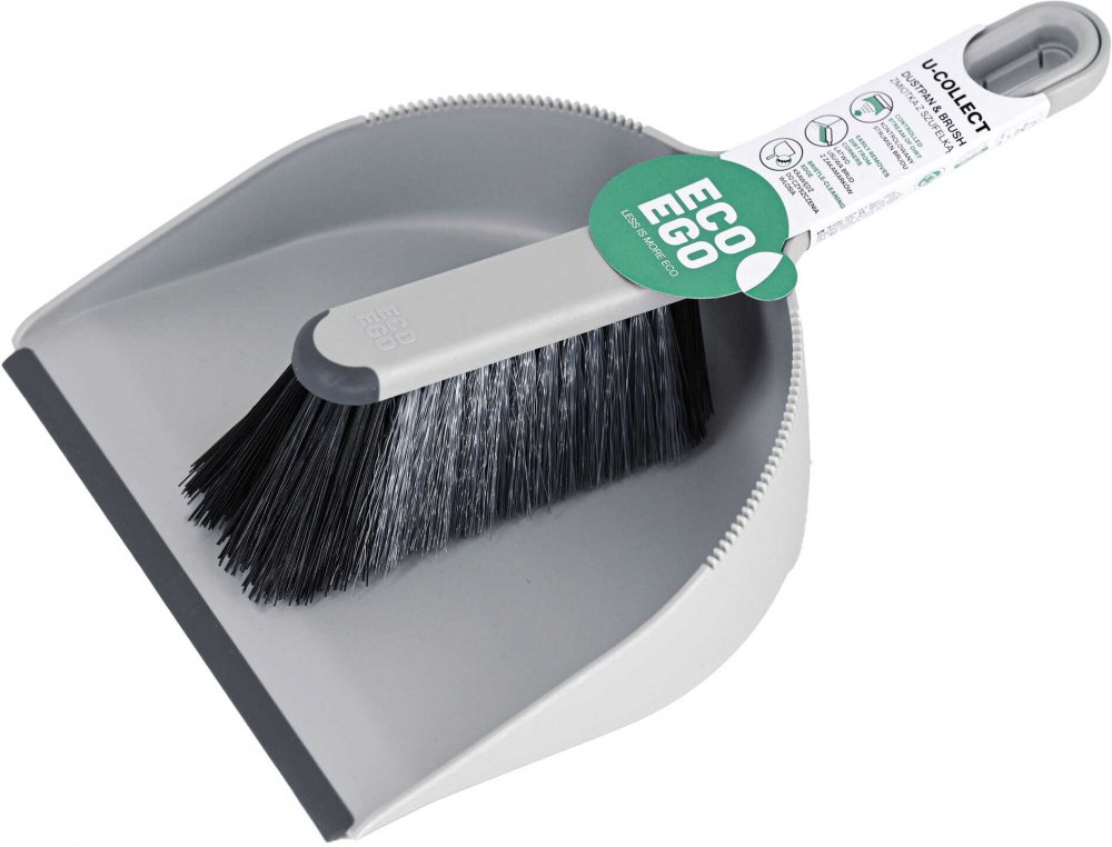 Zmiotka z szufelką Eco Ego U-Collect, szary