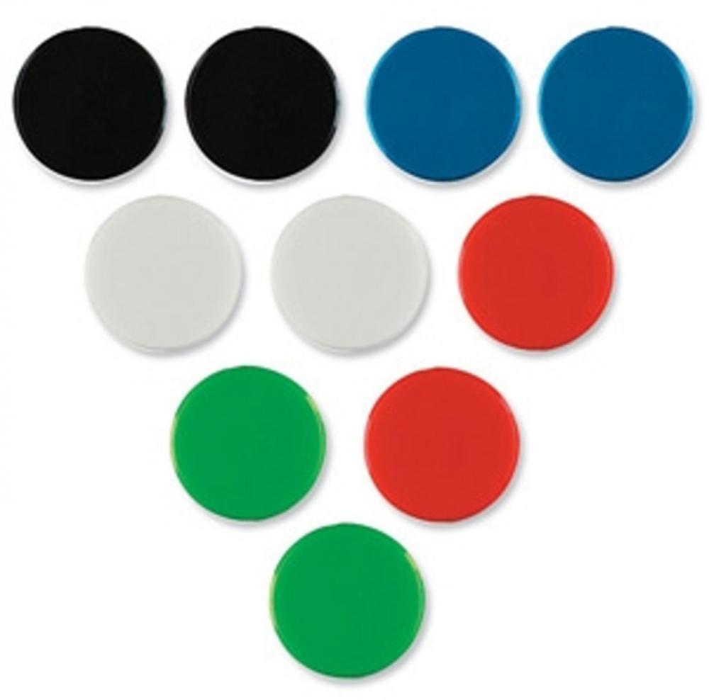 Magnesy Nobo, 20 mm, 10 sztuk, mix kolorów