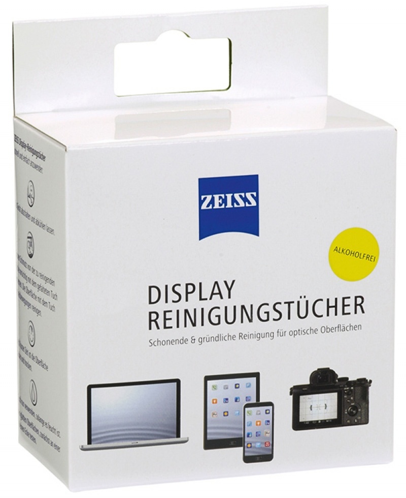 Chusteczki do czyszczenia ekranów, tabletów i laptopów Zeiss, 10 sztuk