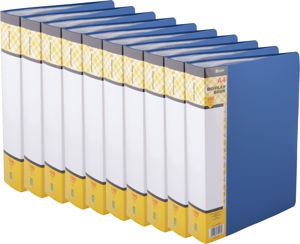 10x Album ofertowy D.Rect, A4, 100 koszulek, niebieski