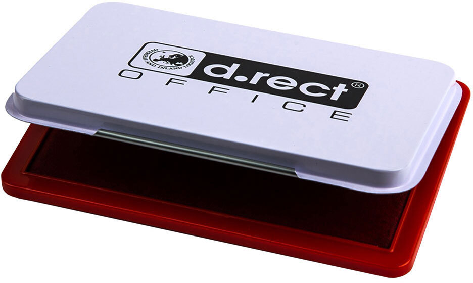 Poduszka do stempli D.Rect, nasączona tuszem, nr 2, 70x110mm, czerwony