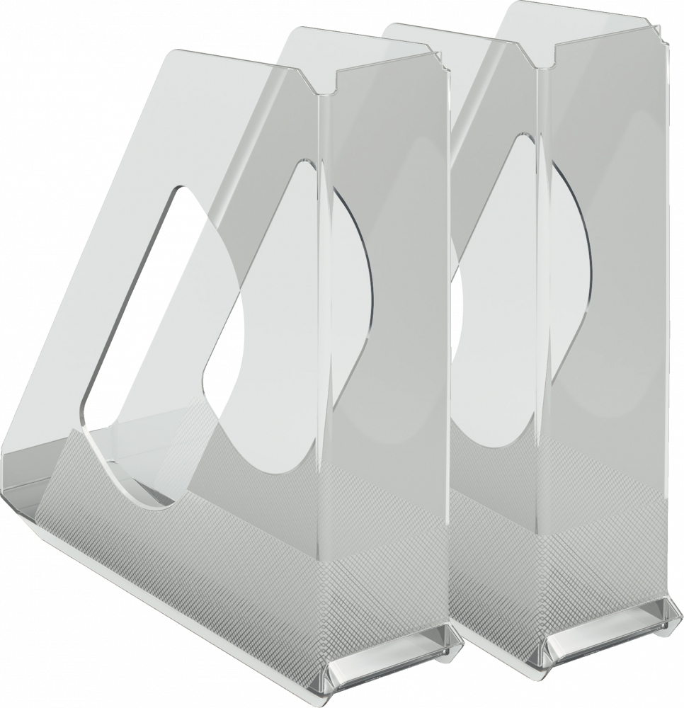 2x Pojemnik na dokumenty Esselte Europost, A4, 72mm, przezroczysty