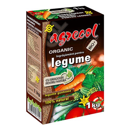 1 pac, Îngrăşământ organic pentru legume, granule - : Mod de ambalare: 1 kg