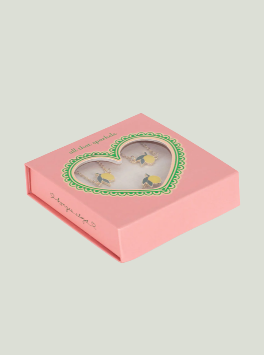 Zestaw biżuterii LEMON JEWELRY SET GOLD Konges Sløjd