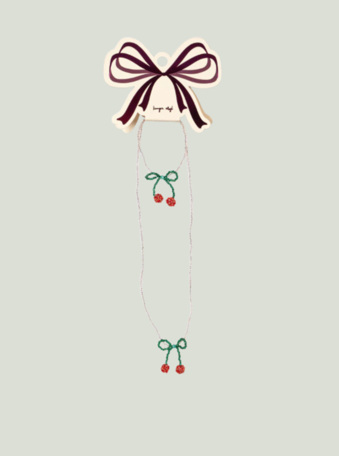 Perłowy zestaw biżuterii naszyjnik i bransoletka CHERRY Konges Sløjd