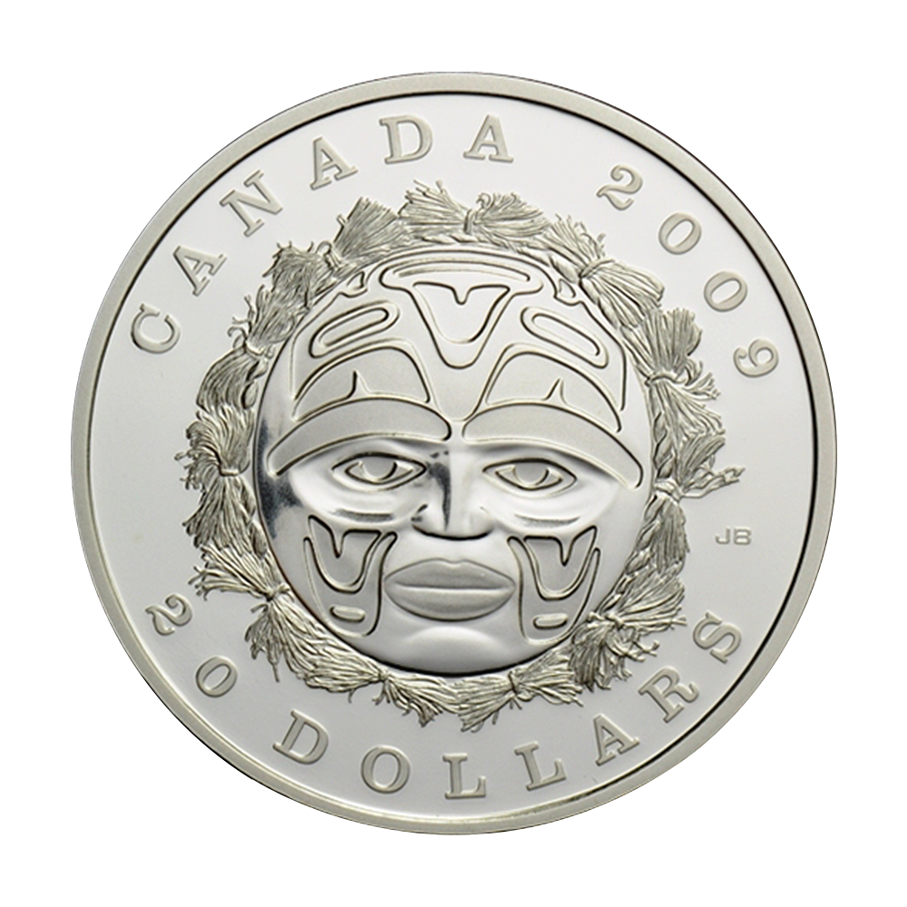 Srebrna moneta Summer Moon Mask 2009 - wysyłka 24 h! - Mennica Skarbowa