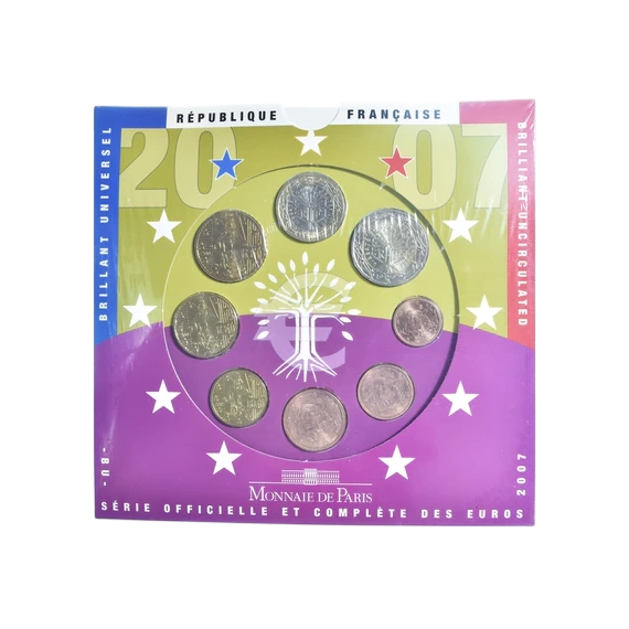 Zestaw Euro Francja 2007 - wysyłka 24 h! - Mennica Skarbowa