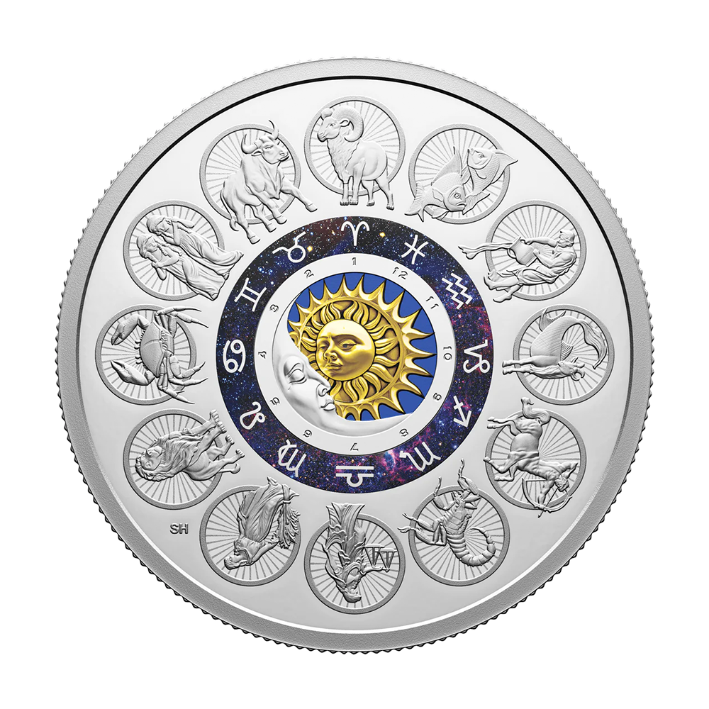 Srebrna moneta Znaki Zodiaku 2024 2 uncje - wysyłka 24 h! - Mennica Skarbowa