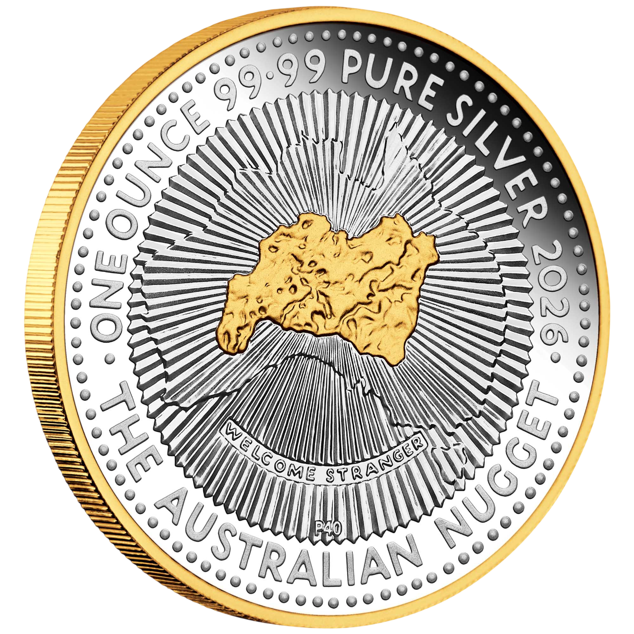 Srebrna moneta Samorodek 40. rocznica 1 uncja - wysyłka 24 h! - Mennica Skarbowa