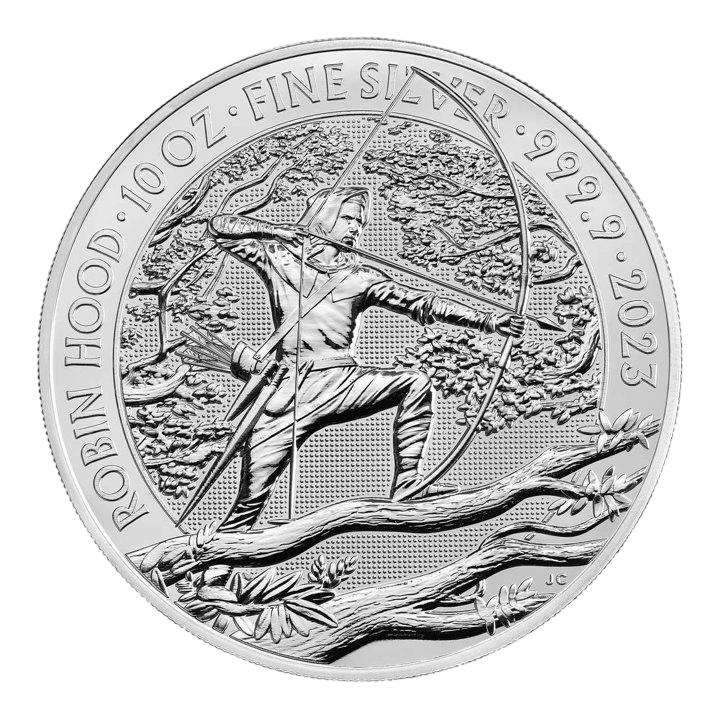 Srebrna moneta Mity i Legendy: Robin Hood 10 uncji - wysyłka 24 h! - Mennica Skarbowa