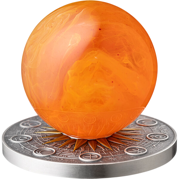 Srebrna moneta Układ słoneczny Słońce 2 uncje 2025 - wysyłka 24 h! - Mennica Skarbowa