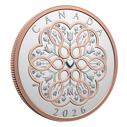 Srebrna moneta ślubna 20 CAD "Celebrate Love" 2026 - wysyłka 24 h! - Mennica Skarbowa