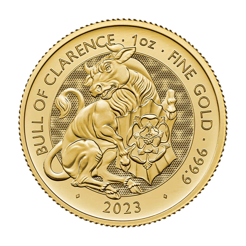 Złota moneta Bestie Tudorów: Byk z Clarence 1 uncja - wysyłka 24 h! - Mennica Skarbowa